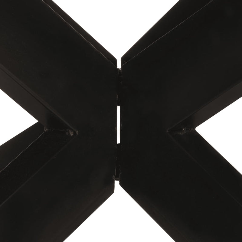vidaXL Dining Table Round 175x75 cm Rough Mango Wood