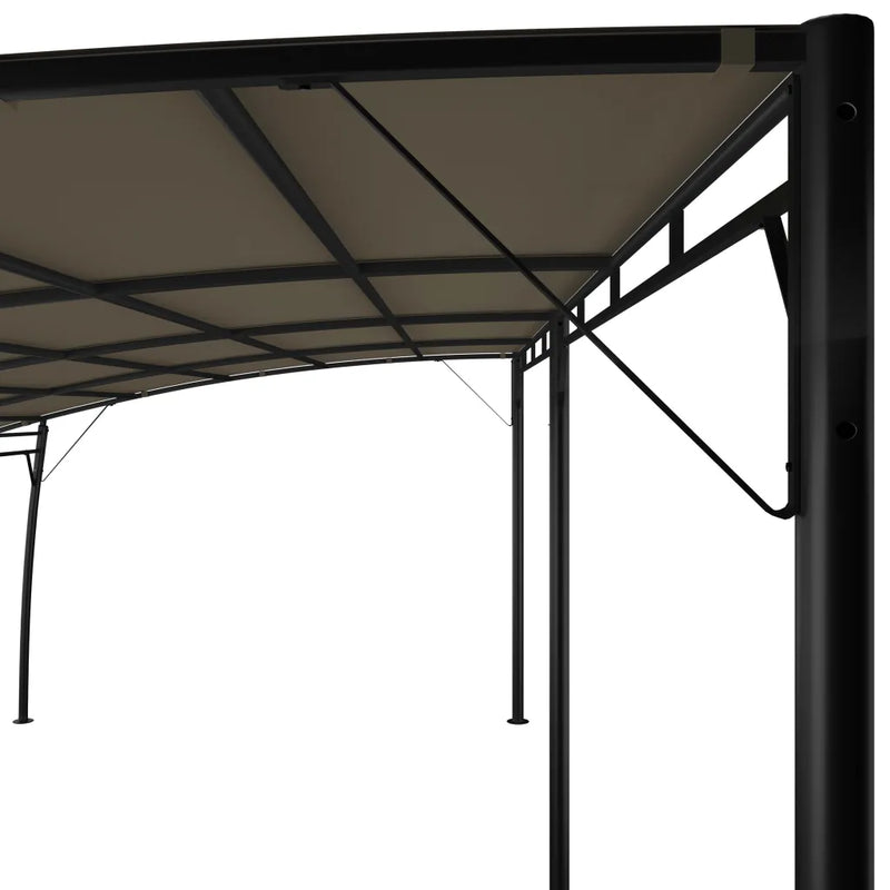 Garden Sunshade Awning 6x3x2.55 m Taupe