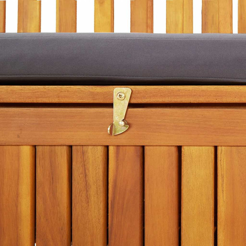 vidaXL Garden Storage Bench 120 cm Solid Acacia Wood