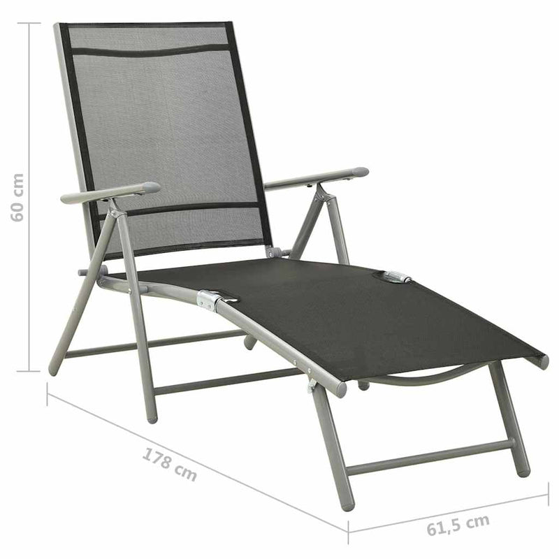 3 Piece Garden Lounge Set Textilene and Aluminium Silver