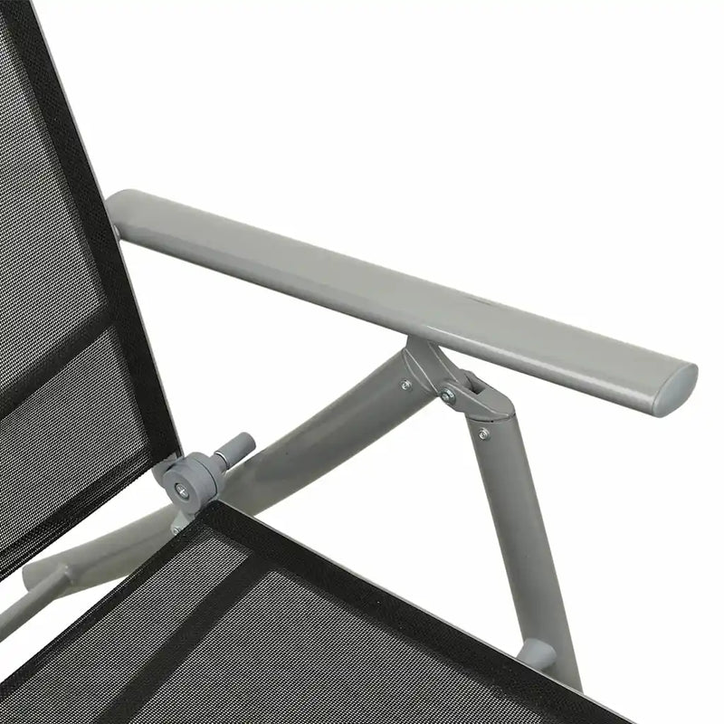 3 Piece Garden Lounge Set Textilene and Aluminium Silver