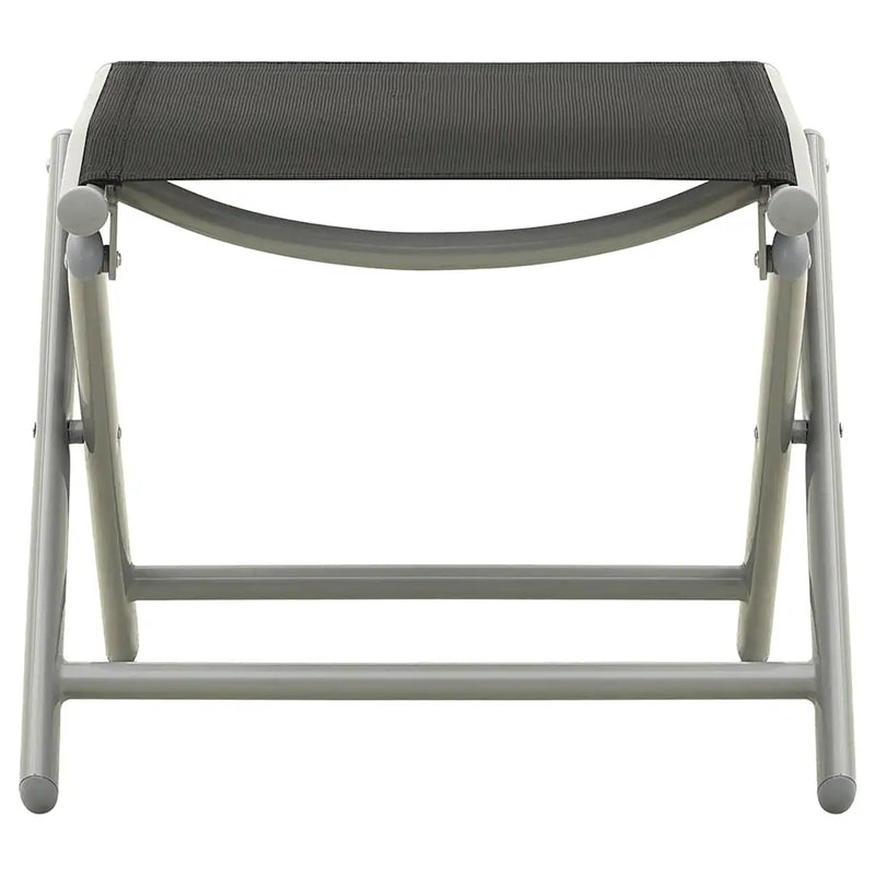 3 Piece Garden Lounge Set Textilene and Aluminium Silver