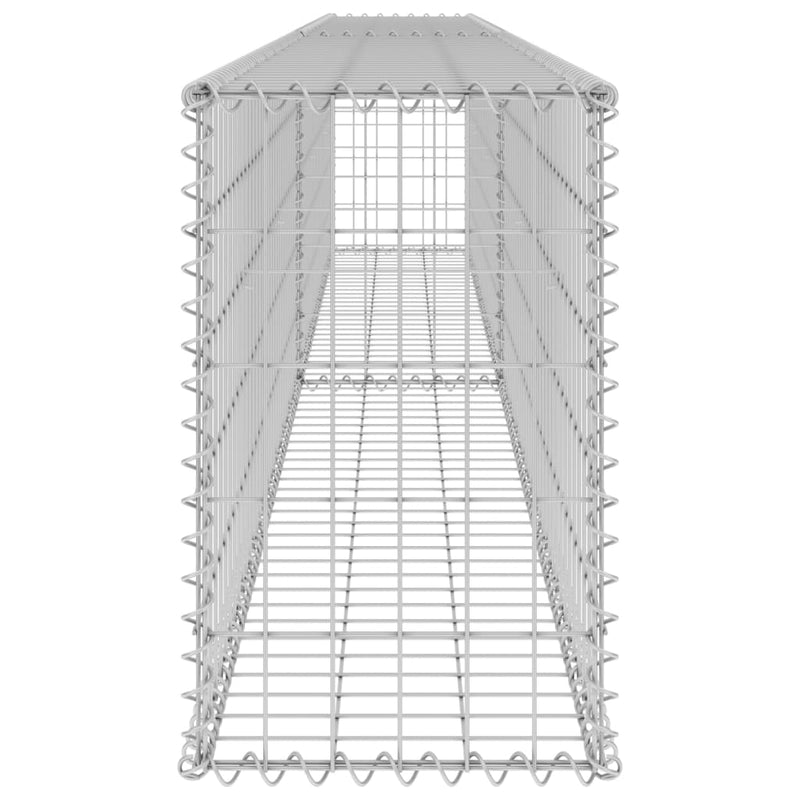 vidaXL Gabion Wall with Covers Galvanised Steel 300x30x50 cm