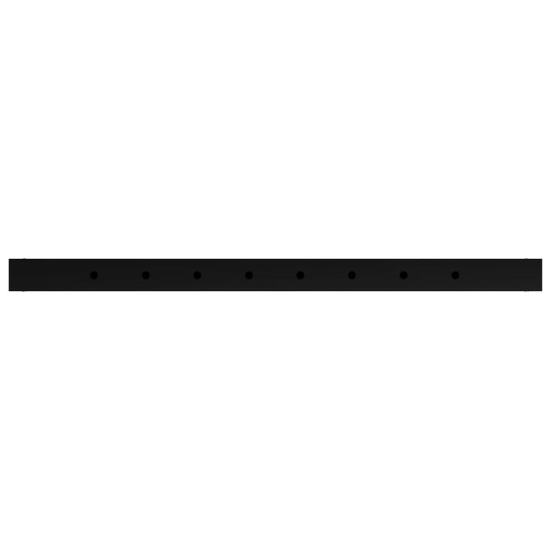 vidaXL Adjustable Work Bench Frames 2 pcs Metal 85x(69-95.5) cm Black