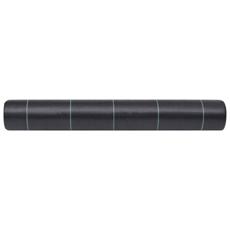 vidaXL Weed & Root Control Mat Black 1x10 m PP