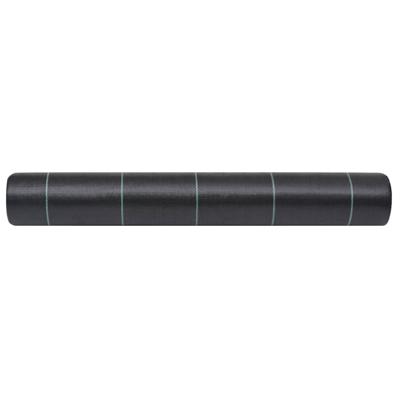 vidaXL Weed & Root Control Mat Black 2x100 m PP