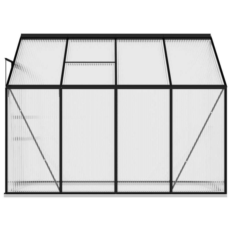 vidaXL Greenhouse Anthracite Aluminium 5.24 m³