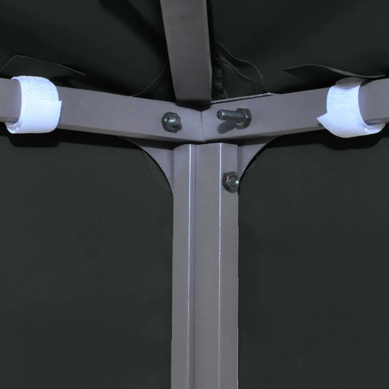 2-Tier Gazebo Top Cover 310 g/m�� 4x3 m Black
