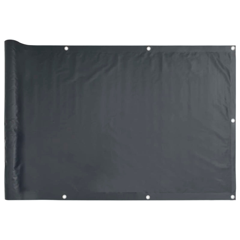 vidaXL Balcony Screen Anthracite 90x500 cm Oxford Fabric