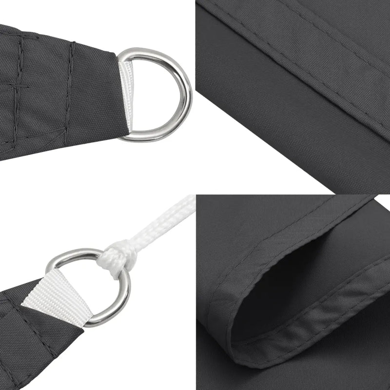 Sunshade Sail Oxford Fabric Triangular 3x3x3 m Anthracite