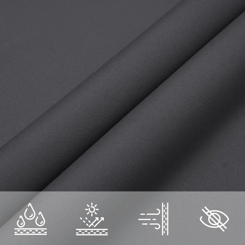 Sunshade Sail Oxford Fabric Triangular 3x3x3 m Anthracite