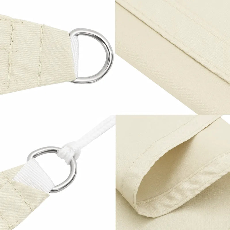 Sunshade Sail Oxford Fabric Rectangular 2x5 m Cream