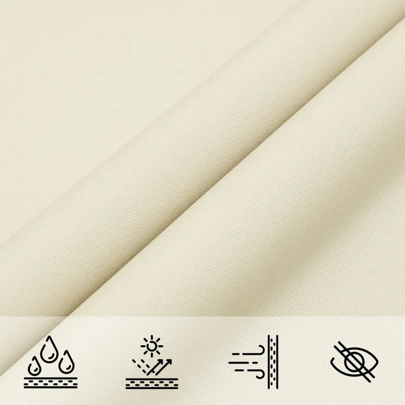 Sunshade Sail Oxford Fabric Rectangular 2,5x5 m Cream