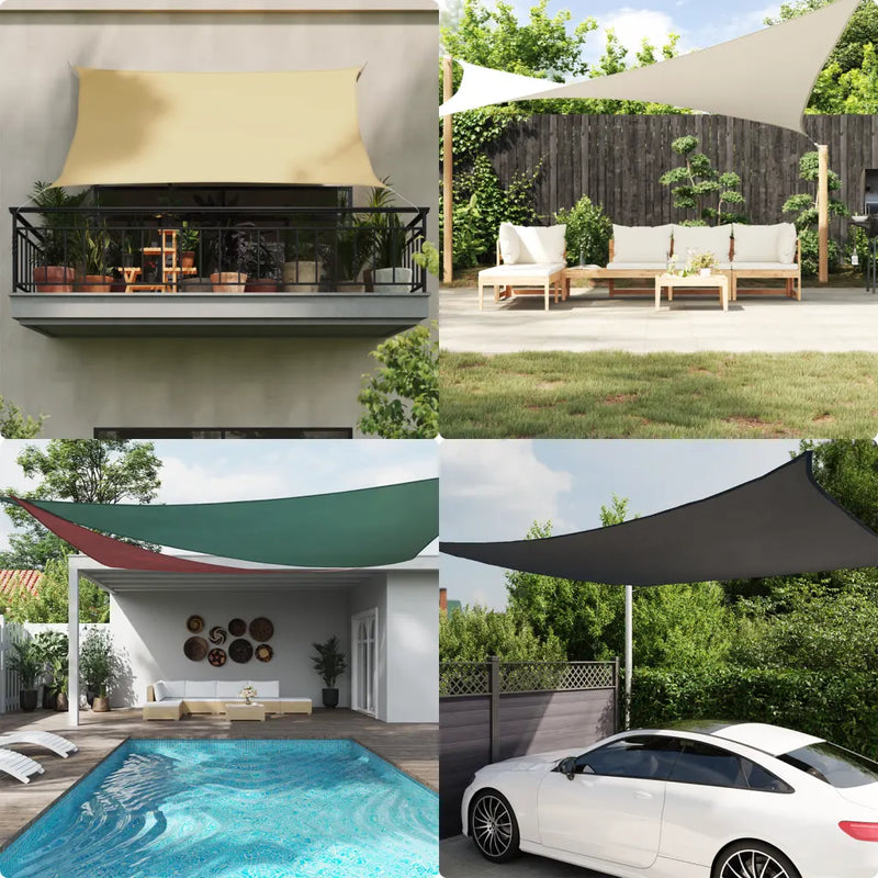Sunshade Sail Oxford Fabric Rectangular 2,5x5 m Cream
