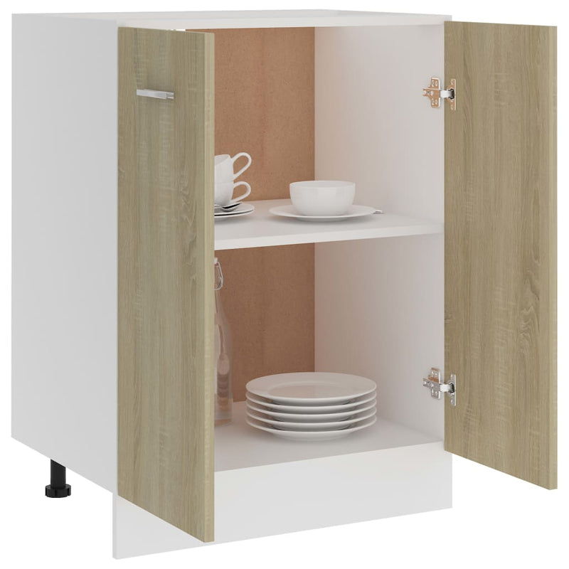 vidaXL Bottom Cabinet Lyon Sonoma Oak 60x46x81.5 cm Engineered Wood