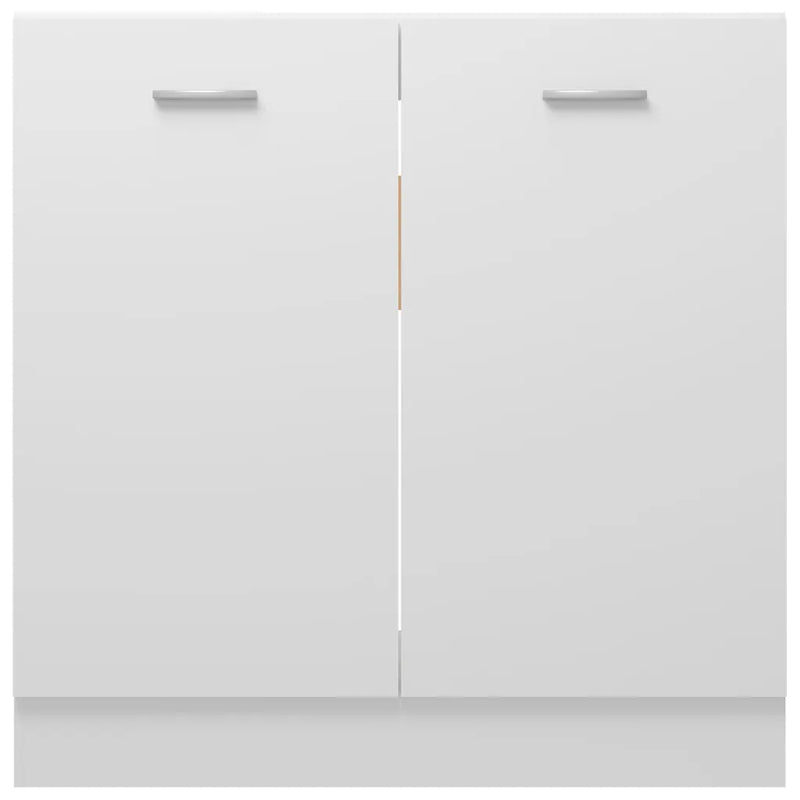 Sink Bottom Cabinet Lyon White 80x46x81.5 cm Engineered Wood
