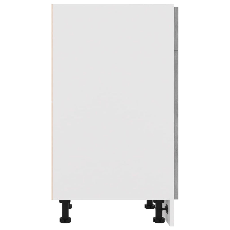 vidaXL Drawer Bottom Cabinet Lyon Concrete Grey 30x46x81.5 cm Engineered Wood