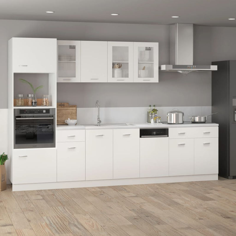 vidaXL Drawer Bottom Cabinet Lyon White 80x46x81.5 cm Engineered Wood
