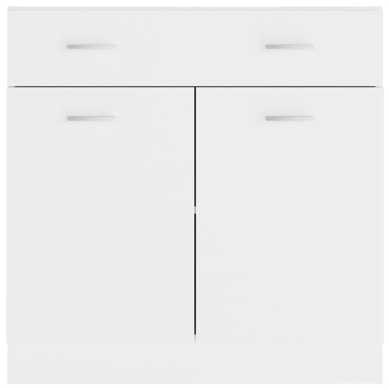 vidaXL Drawer Bottom Cabinet Lyon White 80x46x81.5 cm Engineered Wood