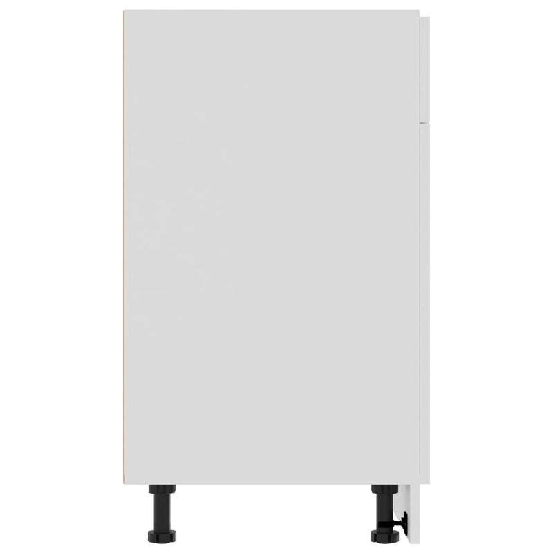 vidaXL Drawer Bottom Cabinet Lyon White 80x46x81.5 cm Engineered Wood