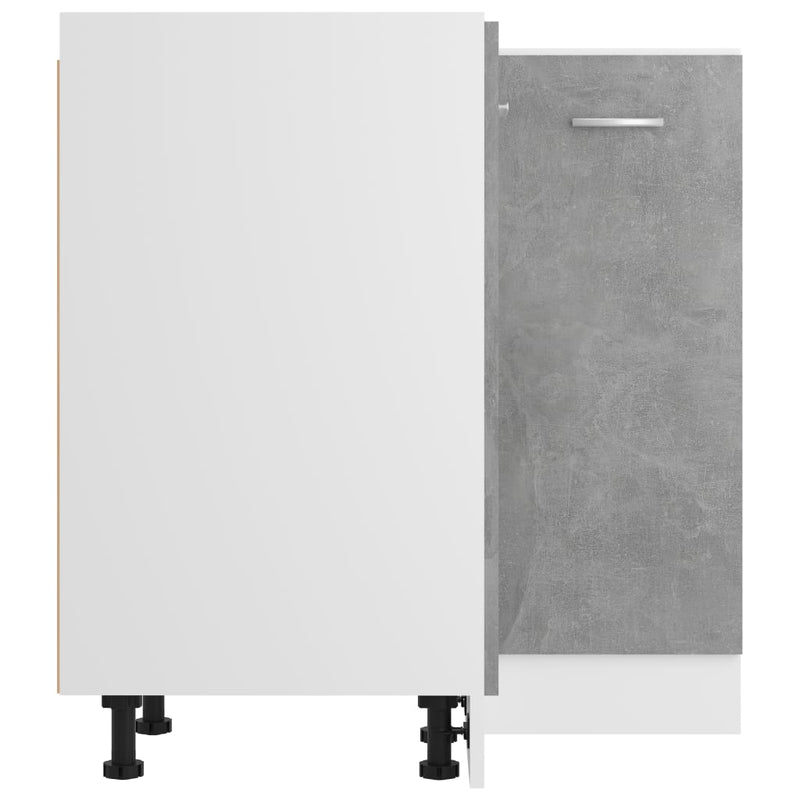 vidaXL Corner Bottom Cabinet Lyon Concrete Grey 75.5x75.5x81.5 cm Engineered Wood