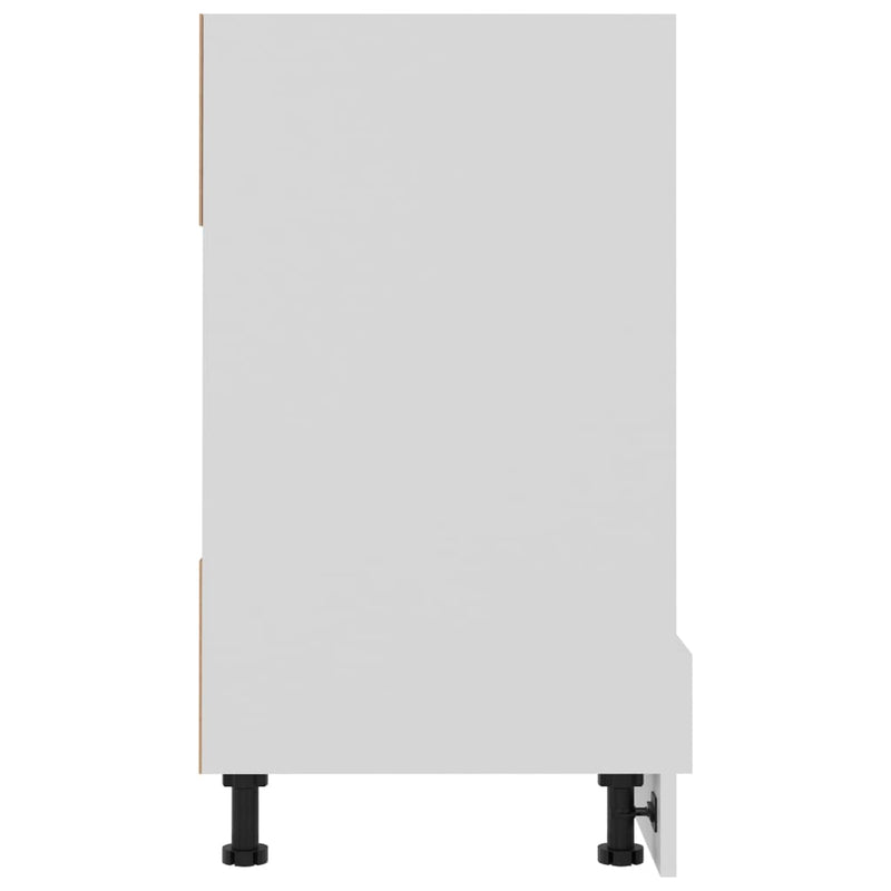 vidaXL Oven Cabinet Lyon White 60x46x81.5 cm Engineered Wood