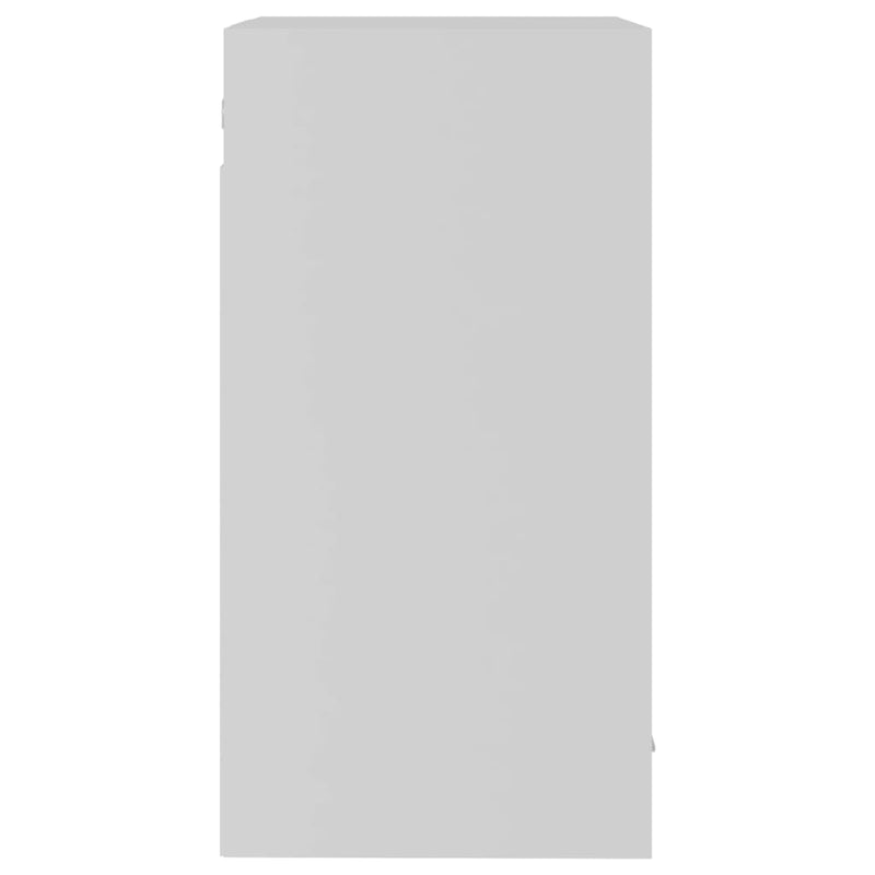 vidaXL Hanging Glass Cabinet Lyon White 40x31x60 cm Engineered Wood