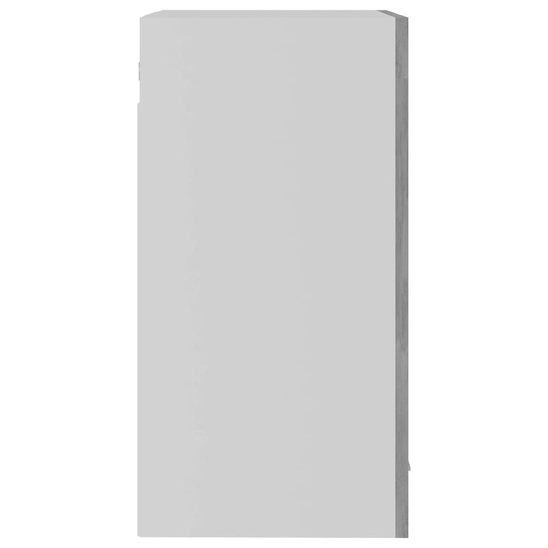 vidaXL Hanging Glass Cabinet Lyon Concrete Grey 40x31x60 cm Engineered Wood