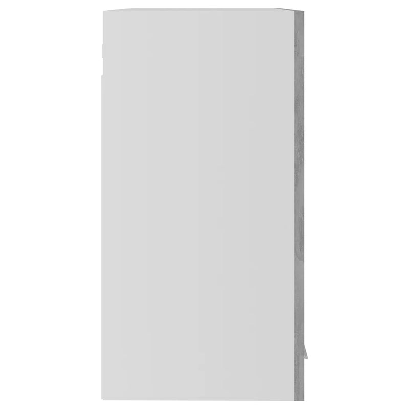 Hanging Glass Cabinet Lyon Concrete Grey  60x31x60 cm Engineered Wood