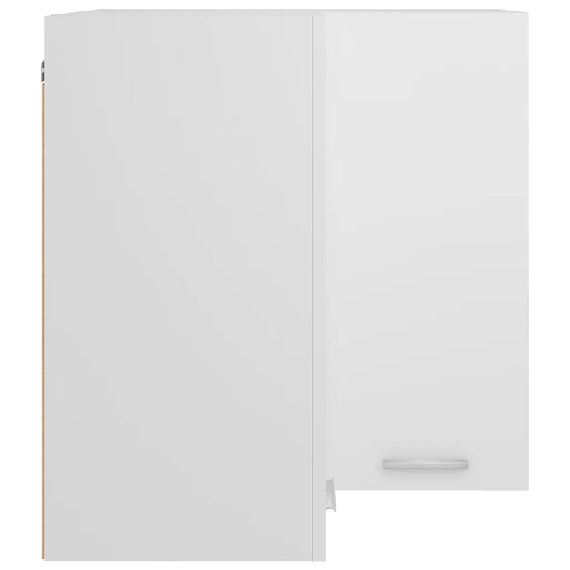 Hanging Corner Cabinet Lyon White 57x57x60 cm Engineered Wood