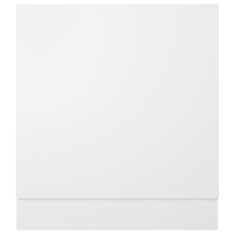 vidaXL Dishwasher Panel Lyon White 59.5x3x67 cm Engineered Wood