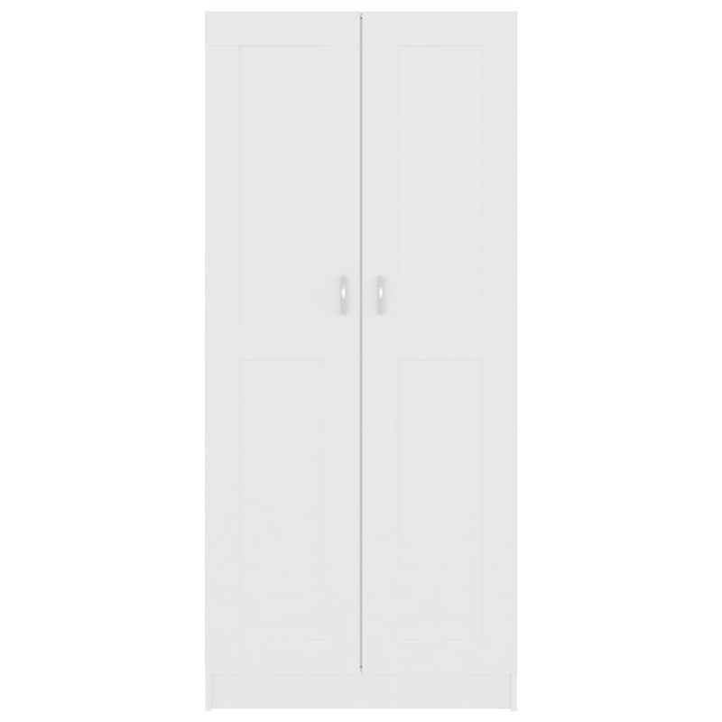vidaXL Book Cabinet White 82.5x30.5x185.5 cm Engineered Wood