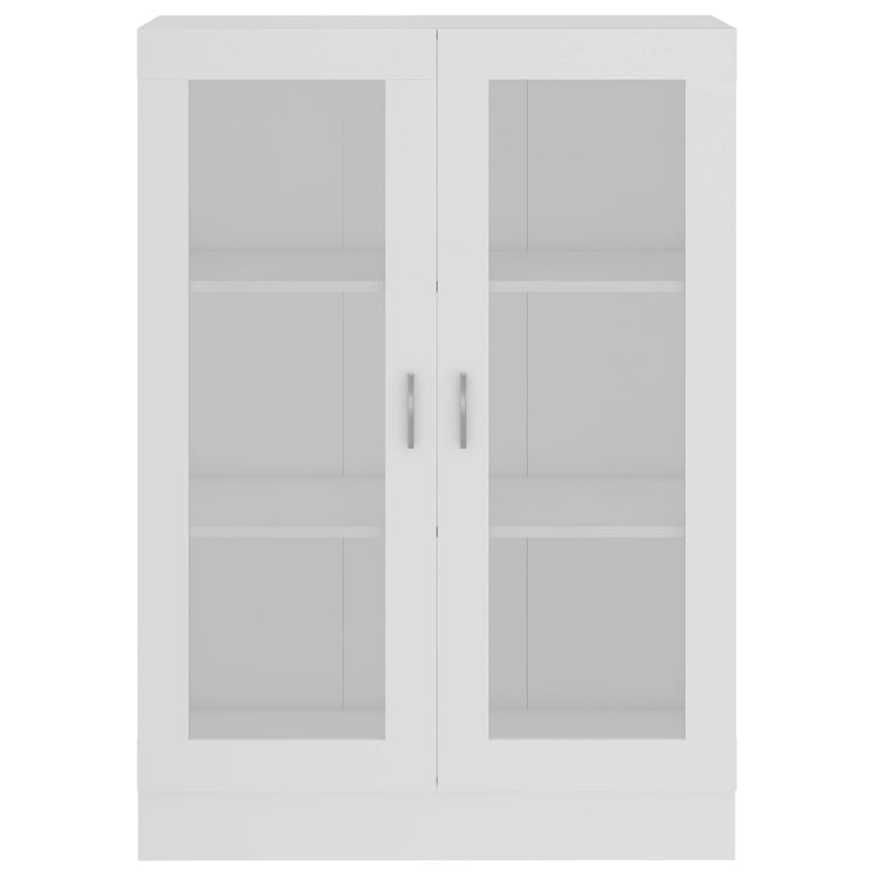 vidaXL Vitrine Cabinet White 82.5x30.5x115 cm Engineered Wood