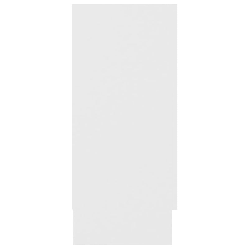 vidaXL Vitrine Cabinet White 120x30.5x70 cm Engineered Wood