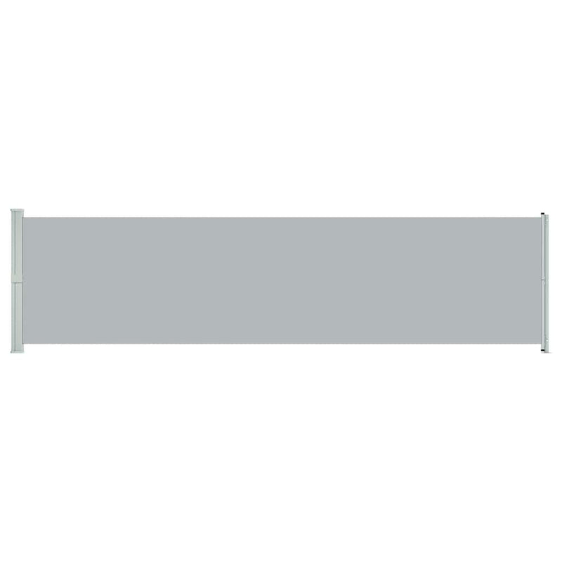 vidaXL Patio Retractable Side Awning 600x160 cm Grey