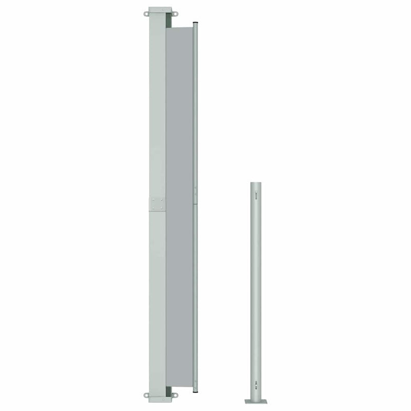 vidaXL Patio Retractable Side Awning 180x500cm Grey