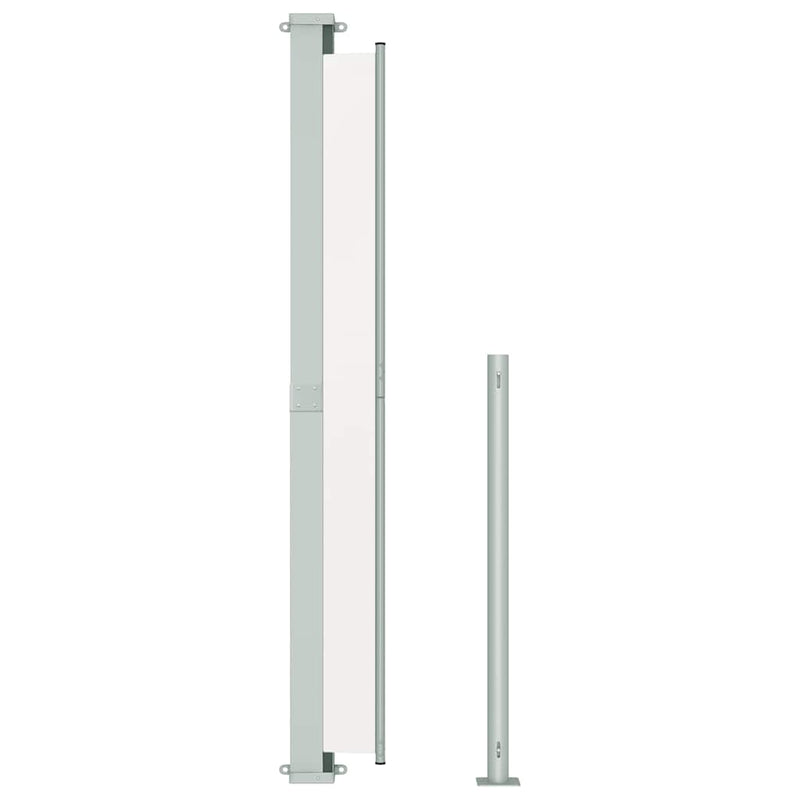 vidaXL Patio Retractable Side Awning 200x500cm Cream
