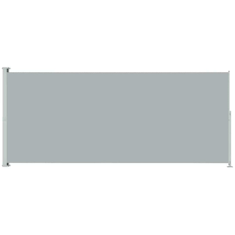 vidaXL Patio Retractable Side Awning 200x500cm Grey