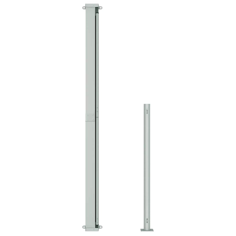 vidaXL Patio Retractable Side Awning 220x500cm Black