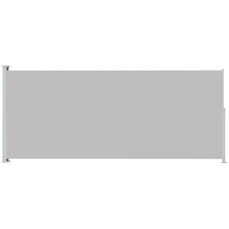 vidaXL Patio Retractable Side Awning 220x500cm Grey