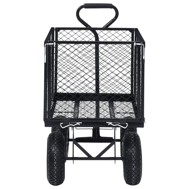 vidaXL Garden Hand Trolley Black 350 kg