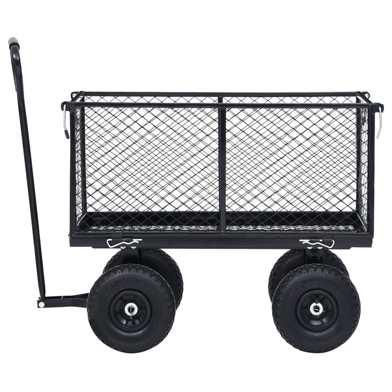 vidaXL Garden Hand Trolley Black 350 kg