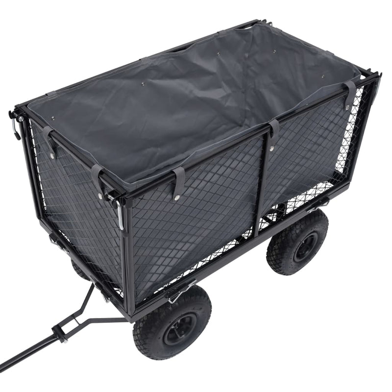 vidaXL Garden Cart Liner Dark Grey 81x41x40 cm Fabric