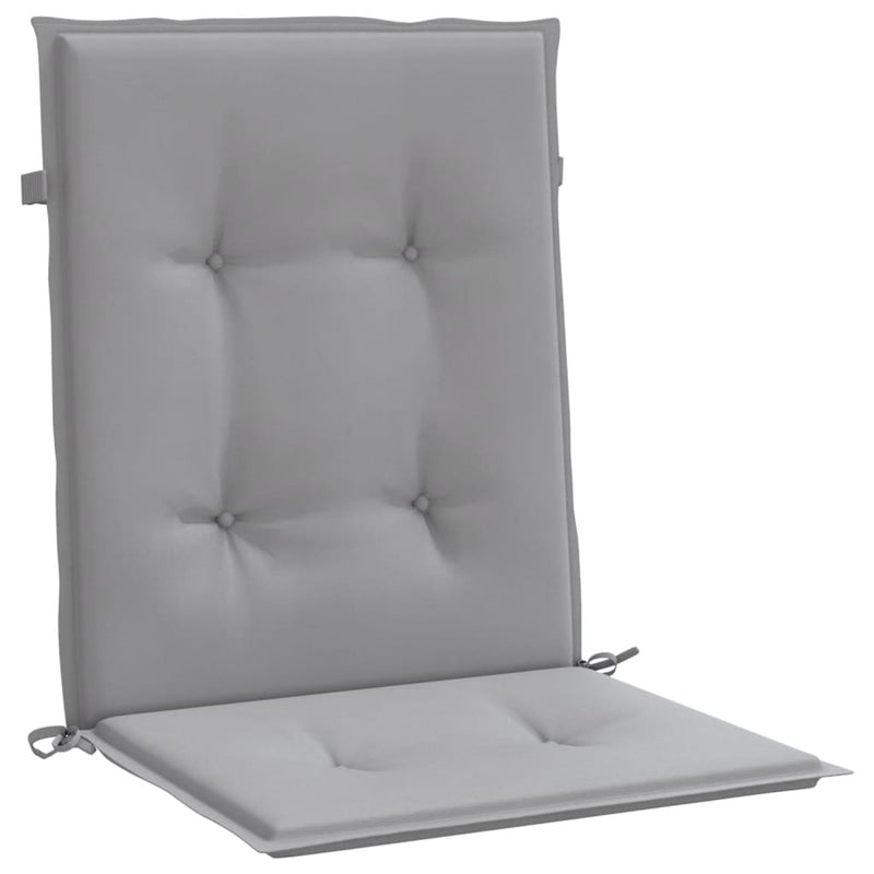 vidaXL Garden Lowback Chair Cushions 6 pcs Grey Oxford Fabric