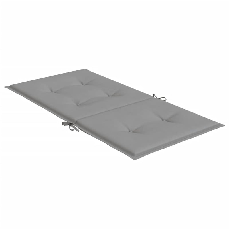 vidaXL Garden Lowback Chair Cushions 6 pcs Grey Oxford Fabric