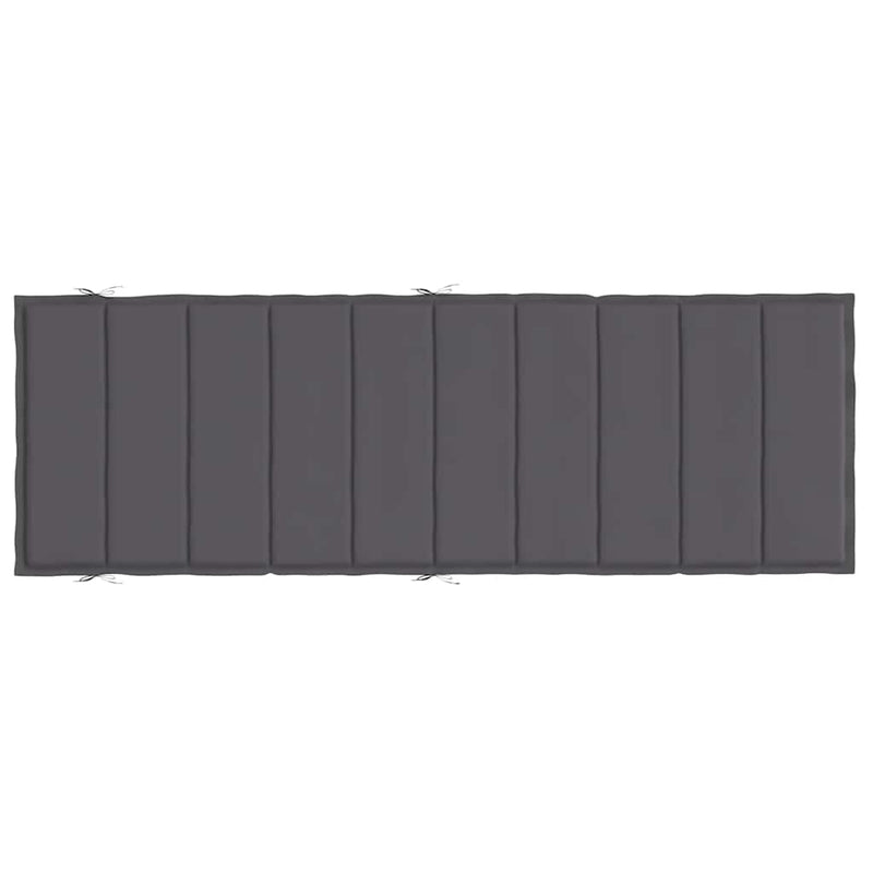 vidaXL Sun Lounger Cushion Anthracite 186x58x4cm Oxford Fabric