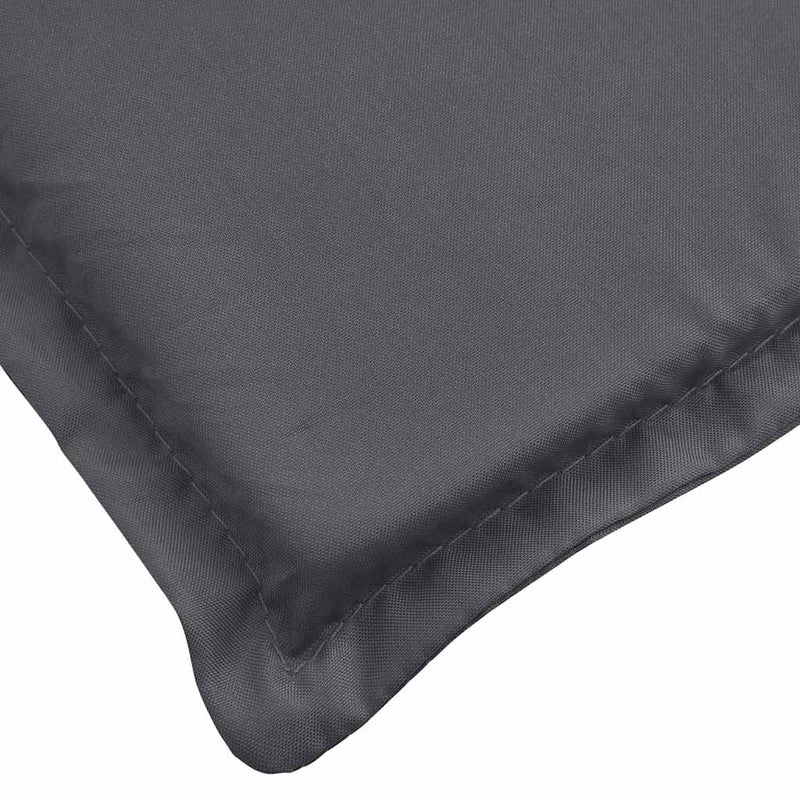 vidaXL Sun Lounger Cushion Anthracite 186x58x4cm Oxford Fabric