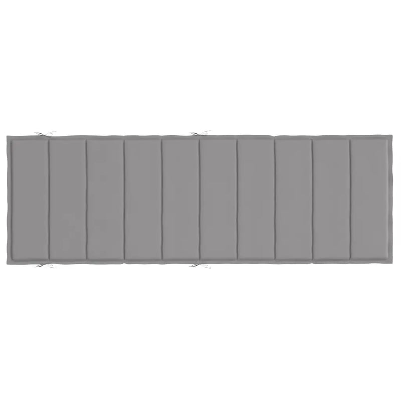 Sun Lounger Cushion Grey 186x58x4cm Oxford Fabric