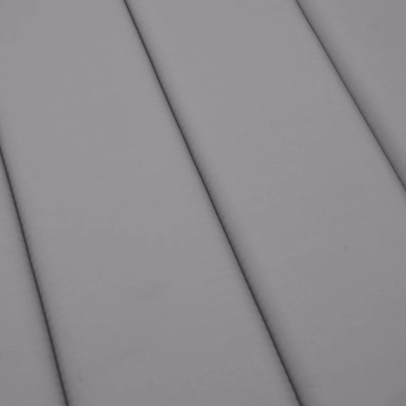 Sun Lounger Cushion Grey 186x58x4cm Oxford Fabric