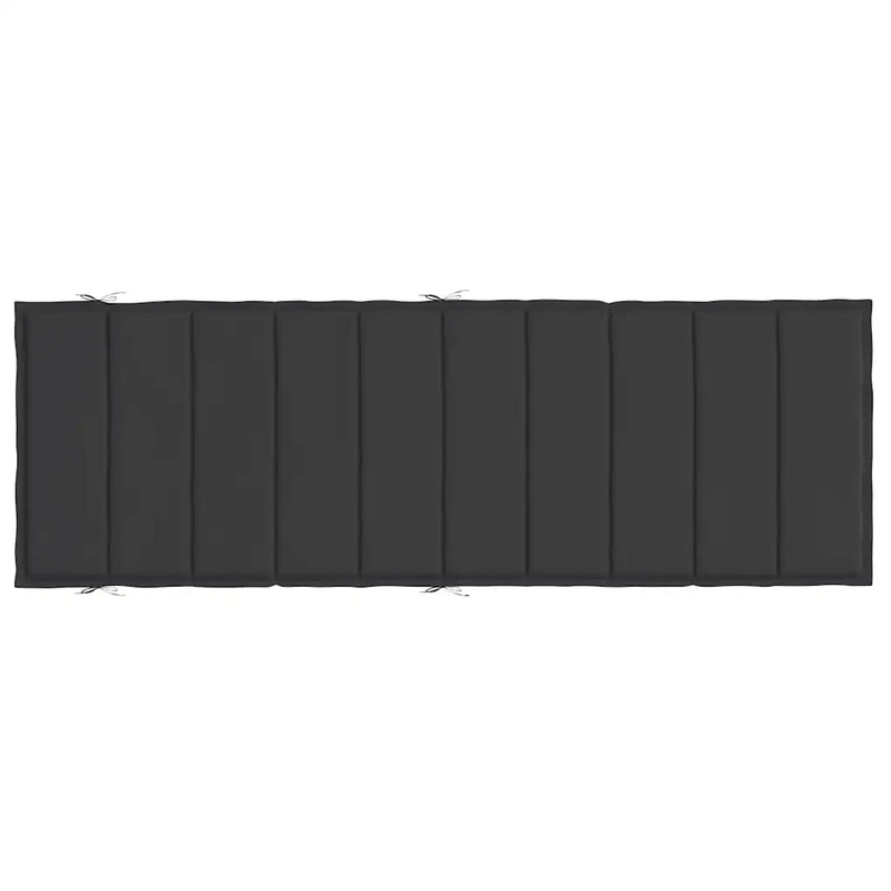 Sun Lounger Cushion Black 186x58x4cm Oxford Fabric
